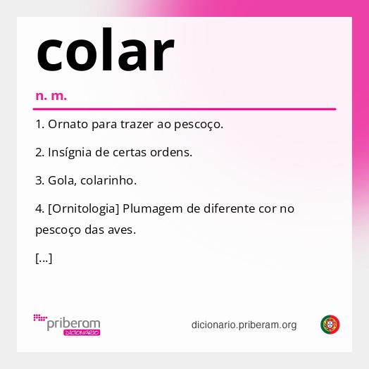 Significado de colar